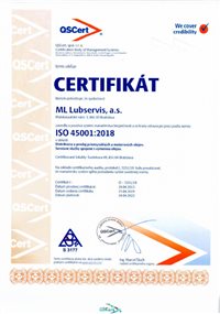 Certifikát o využití environmentálneho manažérstva ISO 14001:2004